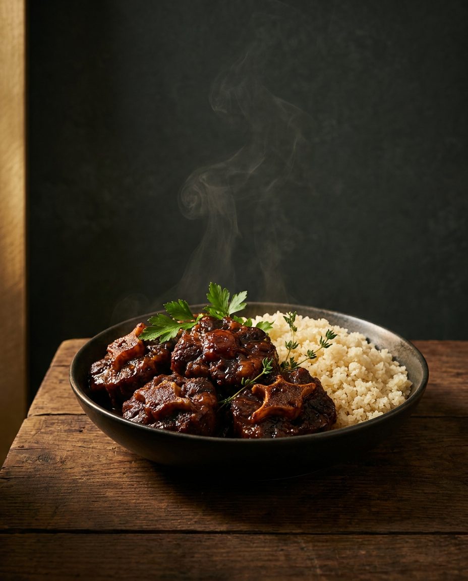 Queue de bœuf braisée